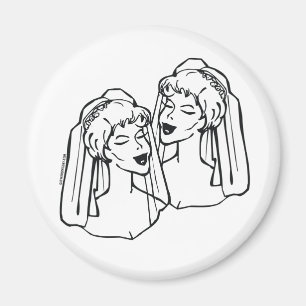Lesbian Brides Gay Gastgeschenke Hochzeiten Magnet