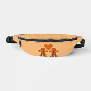 Lesbian Christmas Gingerbread Ladys Couple Bauchtasche