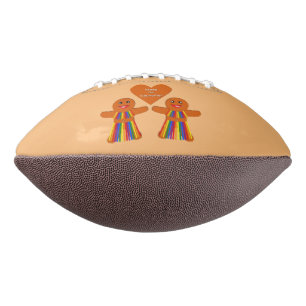 Lesbian Christmas Gingerbread Ladys Couple Football