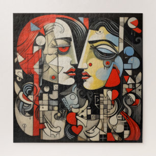 Lesbian Couple Cubism Puzzle