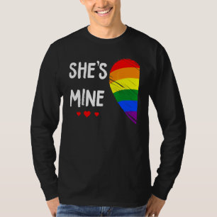 Lesbian Couple Heart Sie ist meine Gay Trans Lgbt  T-Shirt