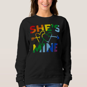 Lesbian Couple Sie ist meine, ich bin ihr Matching Sweatshirt