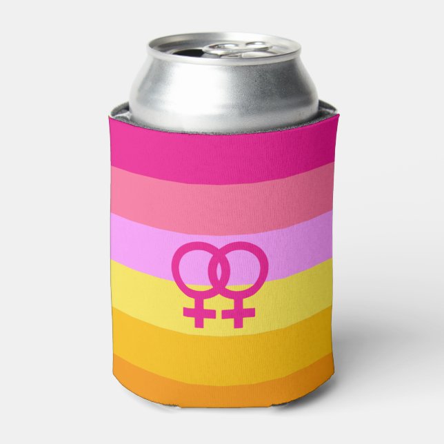Lesbian Dawn Pride WLW Dosenkühler (Kanne Vorderseite)