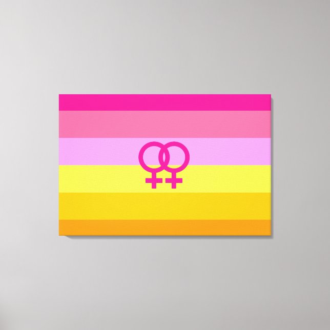 Lesbian Dawn Pride WLW Leinwanddruck (Vorderseite)