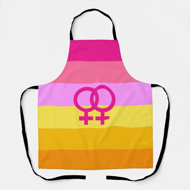 Lesbian Dawn Pride WLW Schürze (Vorderseite)