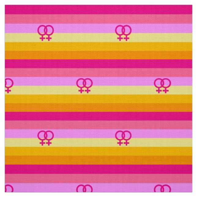 Lesbian Dawn Pride WLW Stoff (Muster)