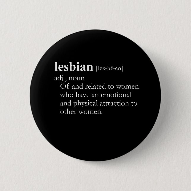 LESBIAN (Definition) Button (Vorderseite)