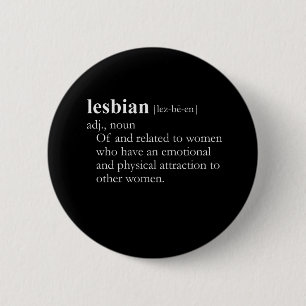 LESBIAN (Definition) Button
