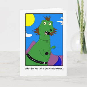 Lesbian Dinosaur Karte