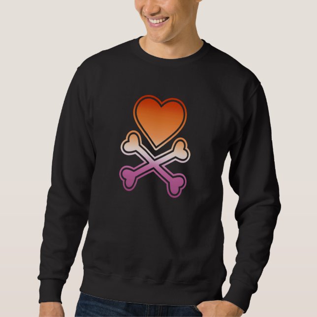Lesbian Emo Punk LGBTQ LGBT Valentine's Day Gay Pr Sweatshirt (Vorderseite)