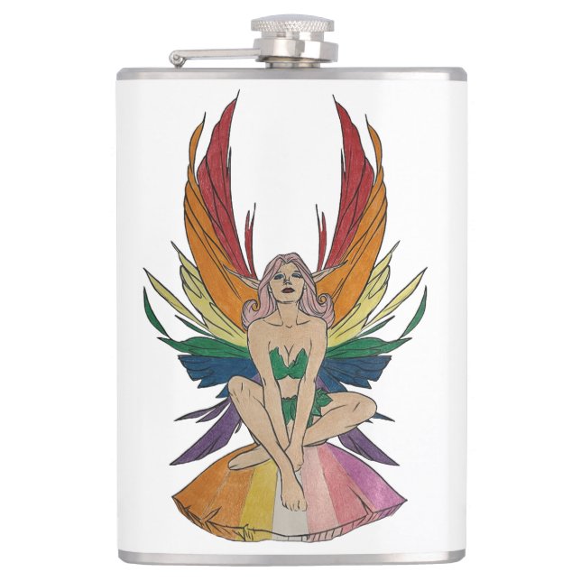 Lesbian Faerie Flachmann (Vorderseite)