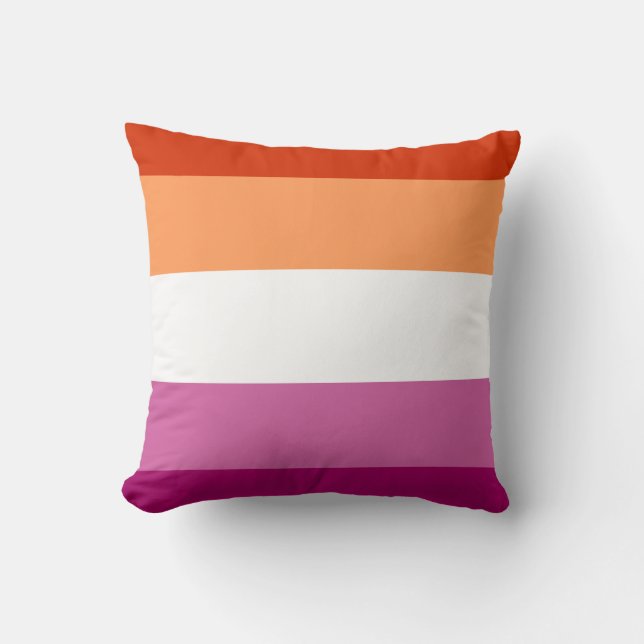 Lesbian Flag Kissen (Vorderseite)