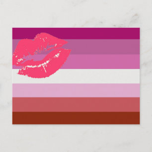 LESBIAN FLAG ORIGINAL -.png Postkarte