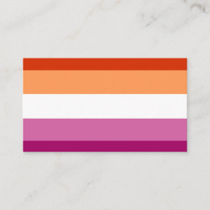 Lesbian Flag Visitenkarte