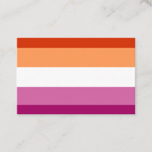 Lesbian Flag Visitenkarte