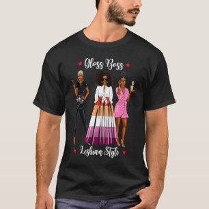 Lesbian Friseur Beauty Black Gay Women Gay F T-Shirt