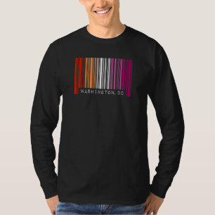 Lesbian Gay Barcode Pride Washington DC Que Aest T-Shirt