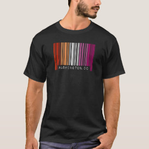 Lesbian Gay Barcode Pride Washington DC Que Aest T-Shirt