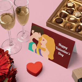 Lesbian Happy Valentines Day Two Women Karte