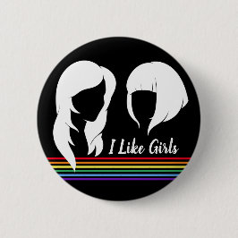 Lesbian I like Girls Gay Women Prix Button
