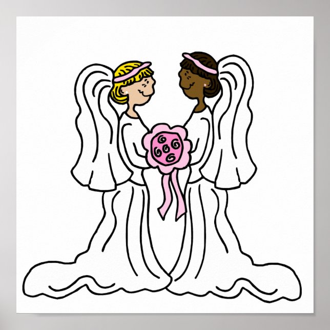 Lesbian Interracial Couple Poster (Vorne)