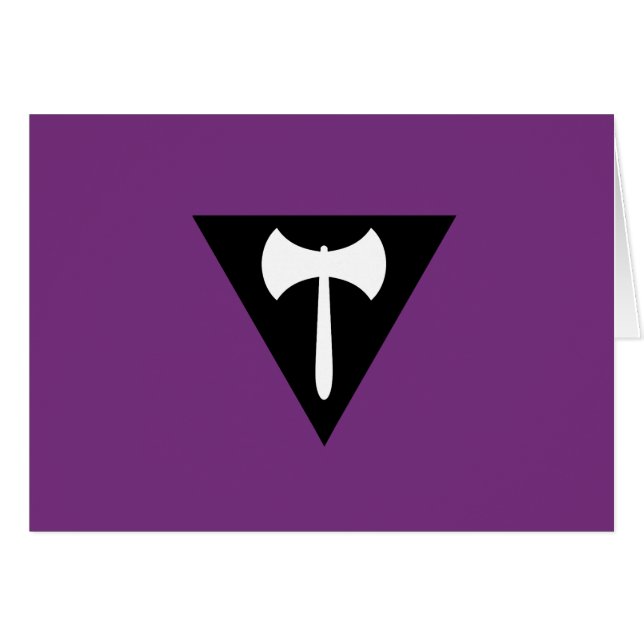 Lesbian Labrys Pride Flag (Vorderseite (Horizontal))