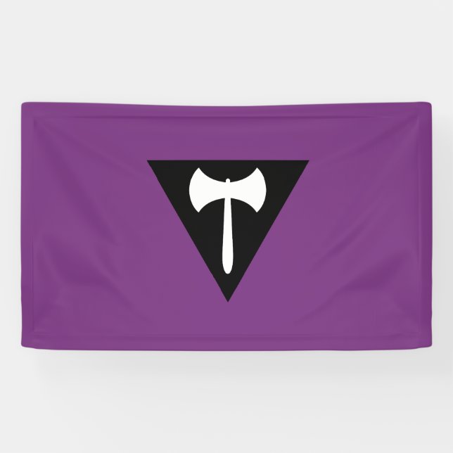 Lesbian Labrys Pride Flag Banner (Horizontal)