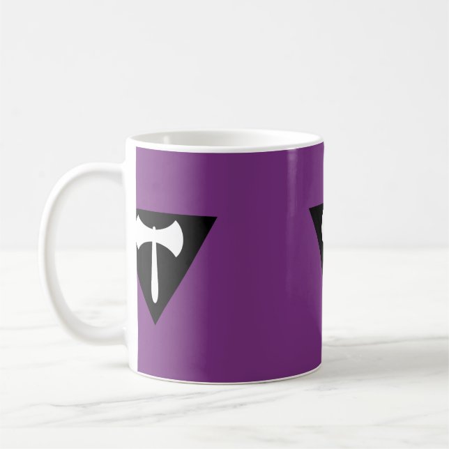 Lesbian Labrys Pride Flag Kaffeetasse (Links)
