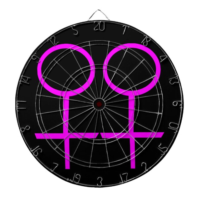 Lesbian Lovers Dartboard Dartscheibe (vorne)