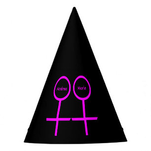 Lesbian Lovers Personalisiertes Party Hat Partyhütchen