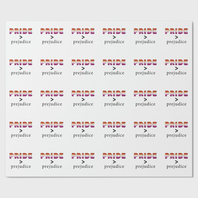 Lesbian Pride and Prejudice  Geschenkpapier (Flach)