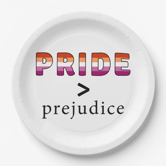 Lesbian Pride and Prejudice  Pappteller (Vorderseite)