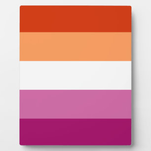 Lesbian Pride Flag Fotoplatte