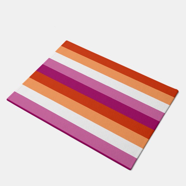 Lesbian Pride Fußmatte (Schrägansicht)