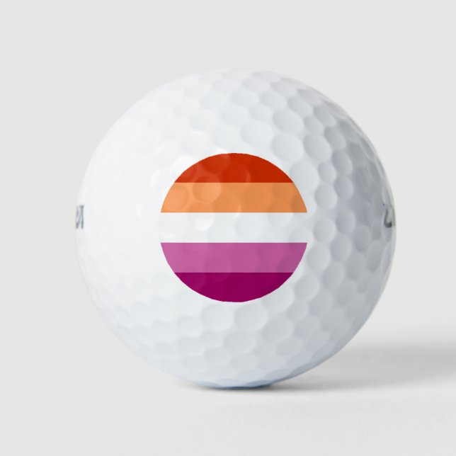 Lesbian Pride Golfball (Vorderseite)