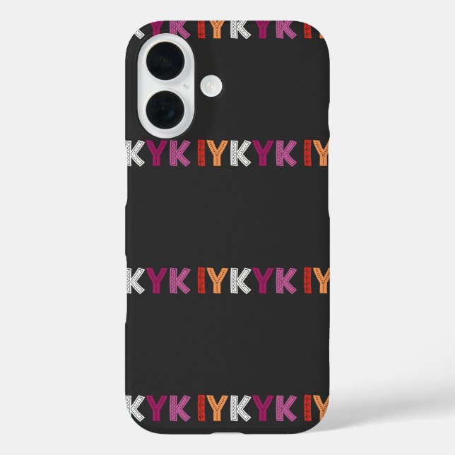 Lesbian Pride IYKYK Case-Mate iPhone Hülle (Rückseite)