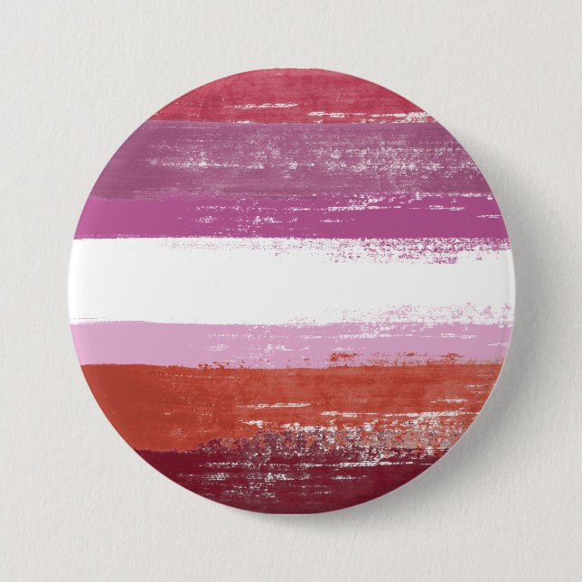 Lesbian Pride Paint Button (Vorderseite)