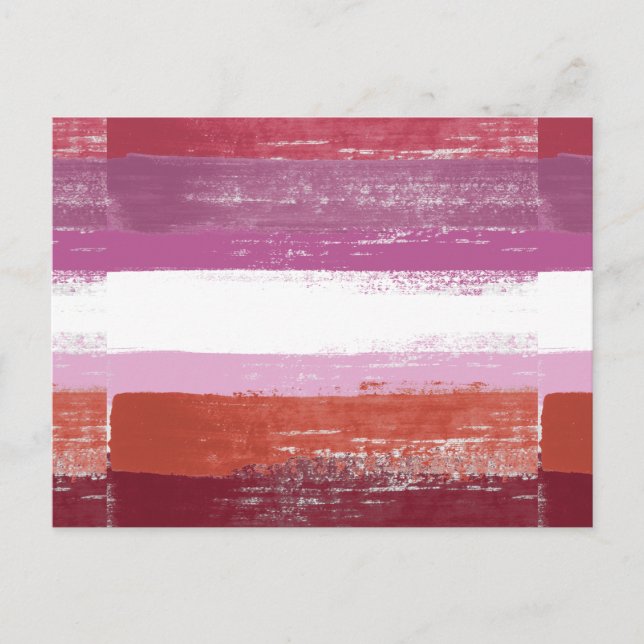 Lesbian Pride Paint Postkarte (Vorderseite)