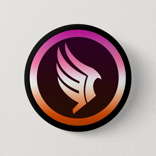 Lesbian Pride Paragon Mass Effect Icon Button (Vorderseite)