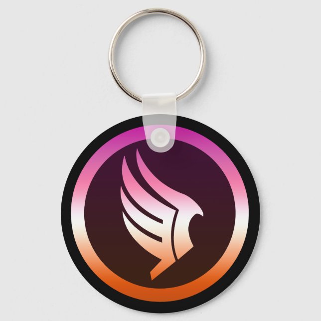 Lesbian Pride Paragon Mass Effect Icon Schlüsselanhänger (Vorderseite)