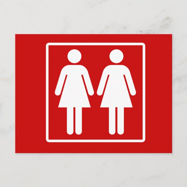Lesbian Pride Postkarte (Vorderseite)