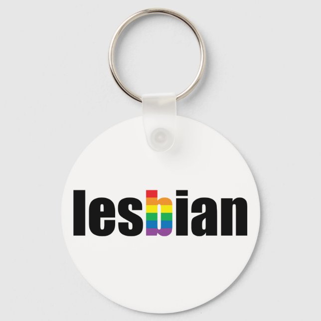 Lesbian Pride Schlüsselanhänger (Vorderseite)