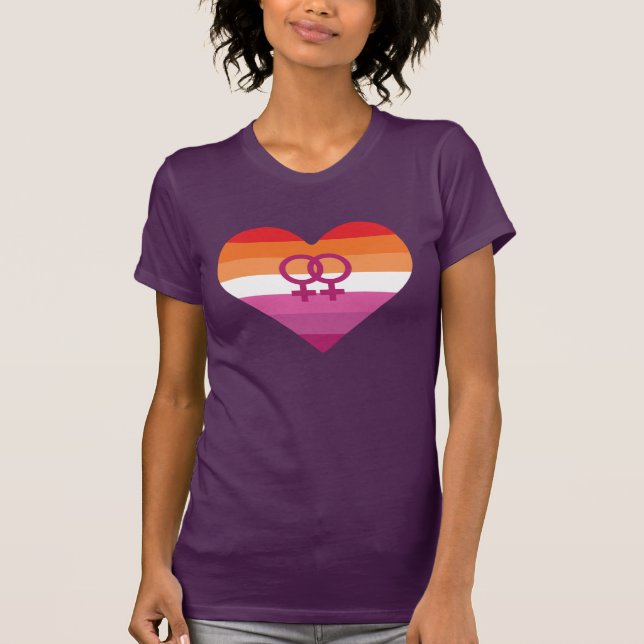 Lesbian Pride T - Shirt (Vorderseite)