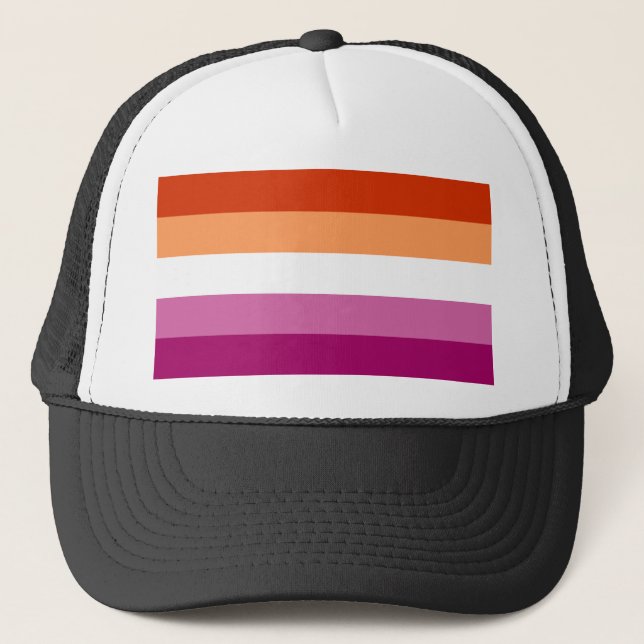 Lesbian Pride Truckerkappe (Vorderseite)