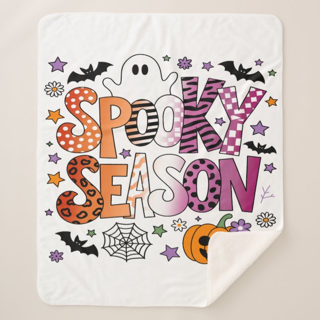 Lesbian Spooky Season Halloween Sherpadecke (Vorderseite)
