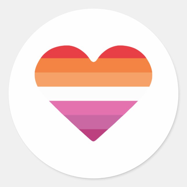 Lesbian Sunset Sunset Runder Aufkleber (Vorderseite)