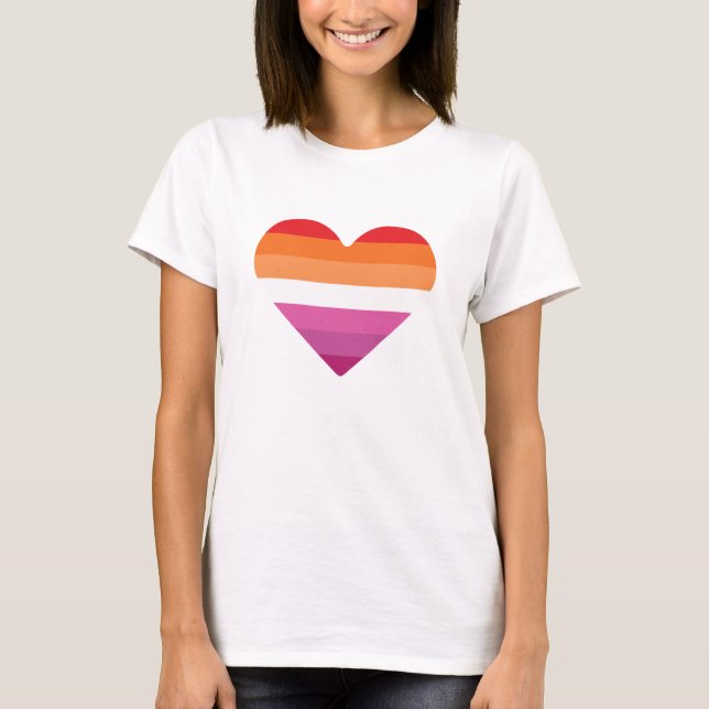 Lesbian Sunset Sunset T-Shirt (Vorderseite)