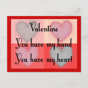 Lesbian Valentine spendet "You have my Heart" Feiertagspostkarte