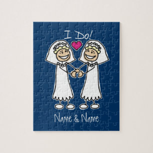 Lesbian Wedding Bridal Puzzle