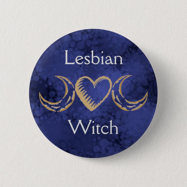 Lesbian Witch Button (Vorderseite)